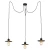 Lampa nad stół loft pająk wisząca CORSO 1377 - Argon