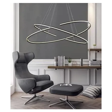Lampa wisząca RING Alessia XL DIMM czarna AZ3356 - Azzardo