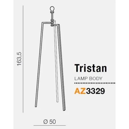 Stelaż Tristan czarny AZ3329 - Azzardo