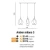 Lampa nad stół wisząca nowoczesna Amber Milano 3 chrom AZ3075- AZzardo