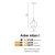 Lampa wisząca nowoczesna Amber Milano 1 miedziana AZ3077- AZzardo