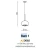 Lampa designerska wisząca Burn 1 chrom AZ3082- AZzardo