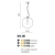 Lampa designerska wisząca Iris 30 miedziana AZ3109- AZzardo