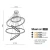 Lampa wisząca RING Wheel XXL DIMM czarna AZ3137 - Azzardo