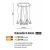 Lampa wisząca nowoczesna Dalmatia 9 DIMM czarna AZ3143 - Azzardo