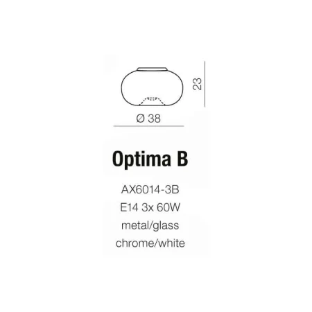 Kinkiet nowoczesny OPTIMA B  biały AZ0182 - Azzardo