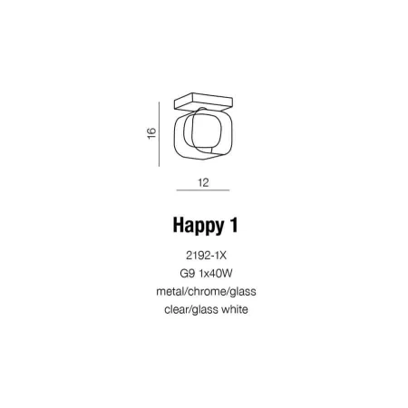 Kinkiet nowoczesny HAPPY 1 AZ0483 - Azzardo
