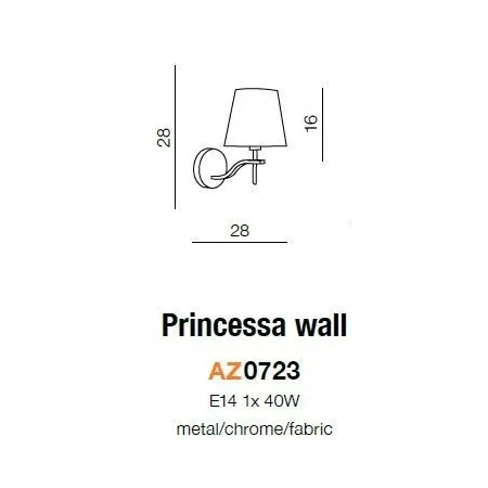 Kinkiet nowoczesny PRINCESSA beżowy AZ0723 - Azzardo