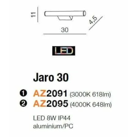 Kinkiet JARO 30 chrom AZ2095 - Azzardo
