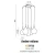 Lampa wisząca nowoczesna AMBER MILANO chrom AZ0722 - Azzardo