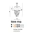 Lampa designerska wisząca DIABLO 3 BIG  biała AZ1232 - Azzardo