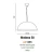 Lampa wisząca nowoczesna MODENA 50 czarna AZ1395 - Azzardo