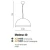 Lampa wisząca nowoczesna MODENA 40 chrom AZ1400 - Azzardo