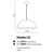 Lampa wisząca nowoczesna MODENA 50 chrom AZ1401 - Azzardo
