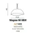 Lampa wisząca nowoczesna MAGMA 90 czarna AZ1402 - Azzardo