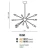 Lampa wisząca nowoczesna ORBIT czarna AZ1657 - Azzardo