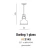 Lampa loft wisząca DARLING GLASS 1  biała AZ2143 - Azzardo
