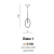 Lampa wisząca nowoczesna DIANA 1 chrom AZ2150 - Azzardo