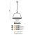 Lampa wisząca abażur ALICANTE szara AZ2294 - Azzardo