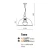 Lampa loft wisząca TOMA L czarna AZ2376 - Azzardo