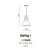 Lampa loft wisząca DARLING 1 czarna AZ2409 - Azzardo