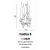 Lampa designerska wisząca CONFLUX 8 chrom AZ2639 - Azzardo