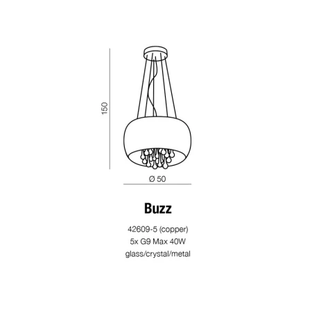 Azzardo Lampa sufitowa plafon BUZZ AZ1646