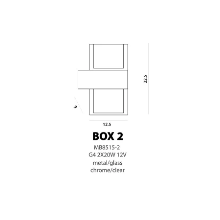Azzardo Kinkiet ścienny BOX 2 AZ0035