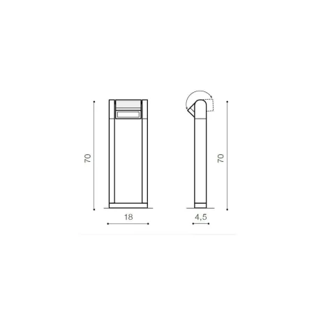 Lampa ogrodowa Frame 70 AZ4305 - Azzardo