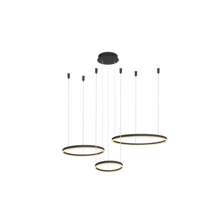 Lampa wisząca RING HALO PENDANT 80+60+40 CCT BK + REMOTE CONTROL AZ4972 - AZzardo