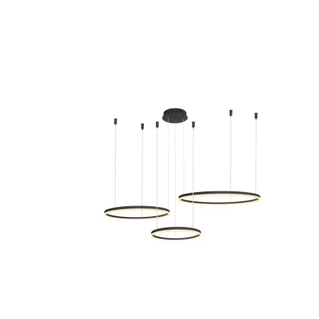 Lampa wisząca RING HALO PENDANT 100+80+60 CCT BK + REMOTE CONTROL AZ4975 - AZzardo