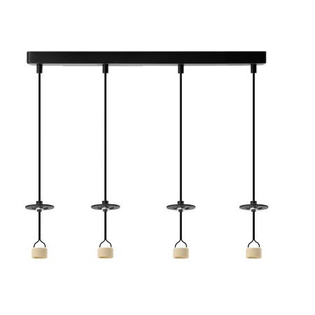 Baza lampy wiszącej LUCAS 4L GU10 BK AZ6193 - AZzardo