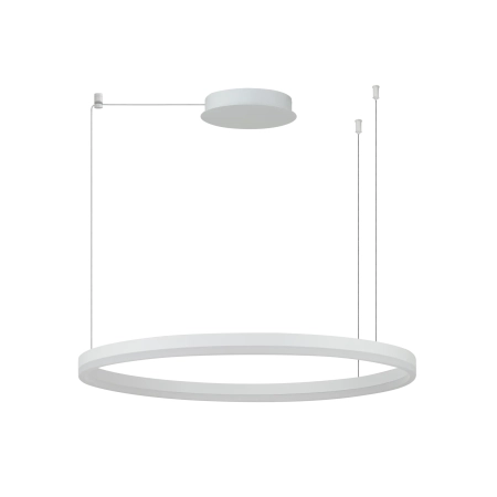 Azzardo Lampa wisząca LED biała aluminiowa 80cm AZ6474 z serii HALO