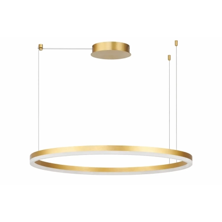 Azzardo Lampa wisząca złota aluminiowa okrągła 100cm AZ6476 z serii HALO