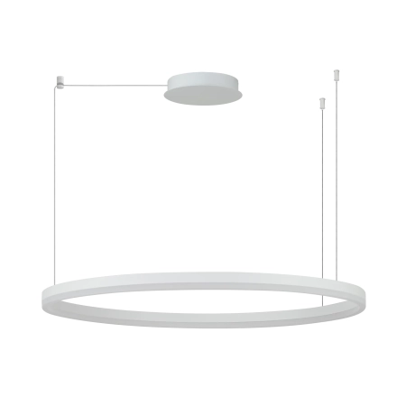 Azzardo Lampa wisząca LED biała aluminiowa 100cm AZ6477 z serii HALO