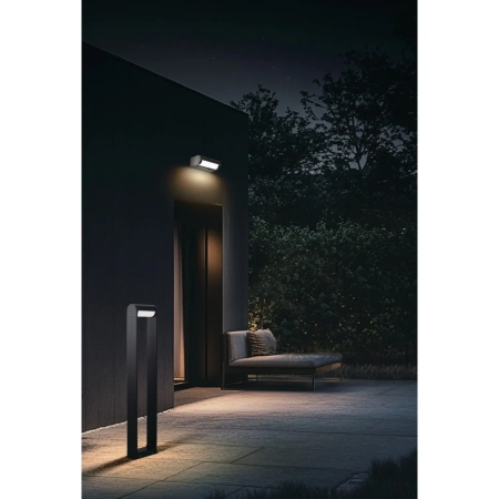 Azzardo Kinkiet zewnętrzny aluminiowy szary LED IP65 AZ6633 z serii FRAME