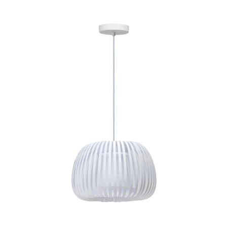 Azzardo Lampa wisząca metalowa biała 36cm AZ6641 z serii AGORA
