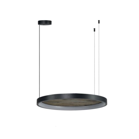 Azzardo Lampa wisząca aluminiowa szara okrągła 60cm AZ6664 z serii KRYPTON