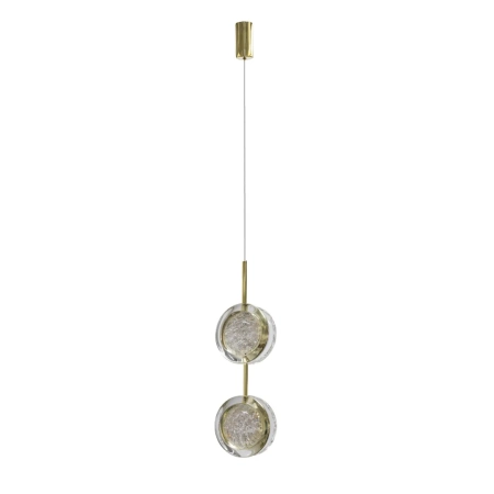 Azzardo Lampa wisząca złota aluminiowa 2-punktowa AZ6736 z serii EUFORIA
