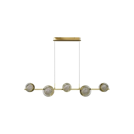 Azzardo Lampa wisząca złota aluminiowa 5-punktowa AZ6737 z serii EUFORIA LINE