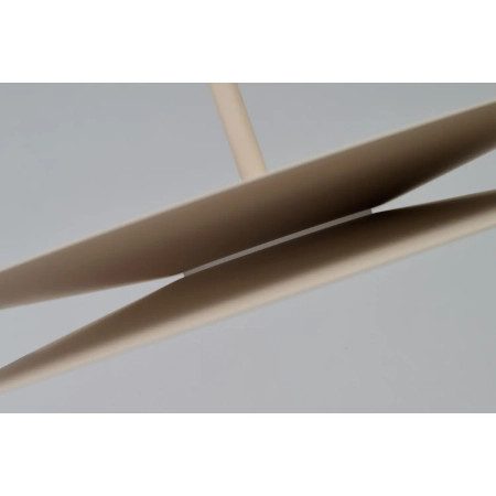 Azzardo Lampa wisząca aluminiowa beżowa okrągła 35cm AZ6742 z serii DISC