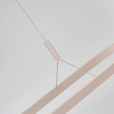 Azzardo Lampa wisząca aluminiowa beżowa 120cm AZ6756 z serii LAYLA