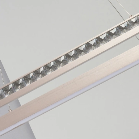 Azzardo Lampa wisząca owalna złota kryształowa 100cm AZ6771 z serii CAMELIA