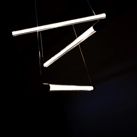 Azzardo Lampa wisząca aluminiowa czarna 3-punktowa AZ6777 z serii PALOS