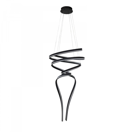 Azzardo Lampa wisząca aluminiowa czarna 2-punktowa AZ6780 z serii RIBANA
