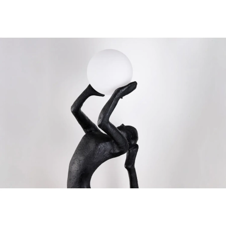 Azzardo Lampa podłogowa czarno-biała z aluminium AZ6783 z serii ARTEMIS