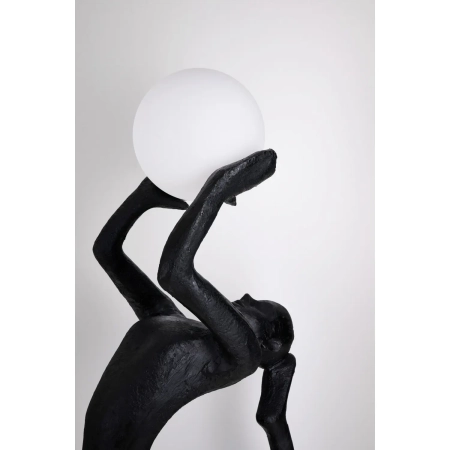 Azzardo Lampa podłogowa czarno-biała z aluminium AZ6783 z serii ARTEMIS