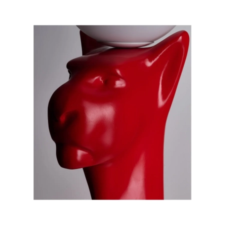 Azzardo Lampa podłogowa czerwona z tworzywa 132cm AZ6785 z serii PUMA