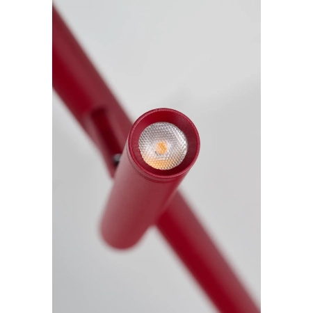 Azzardo Lampa stołowa aluminiowa czerwona regulowana AZ6800 z serii TROST