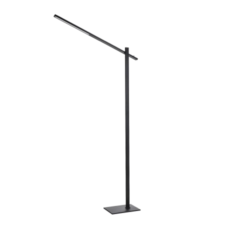 Azzardo Lampa podłogowa czarna aluminiowa regulowana AZ6803 z serii ONTARIO